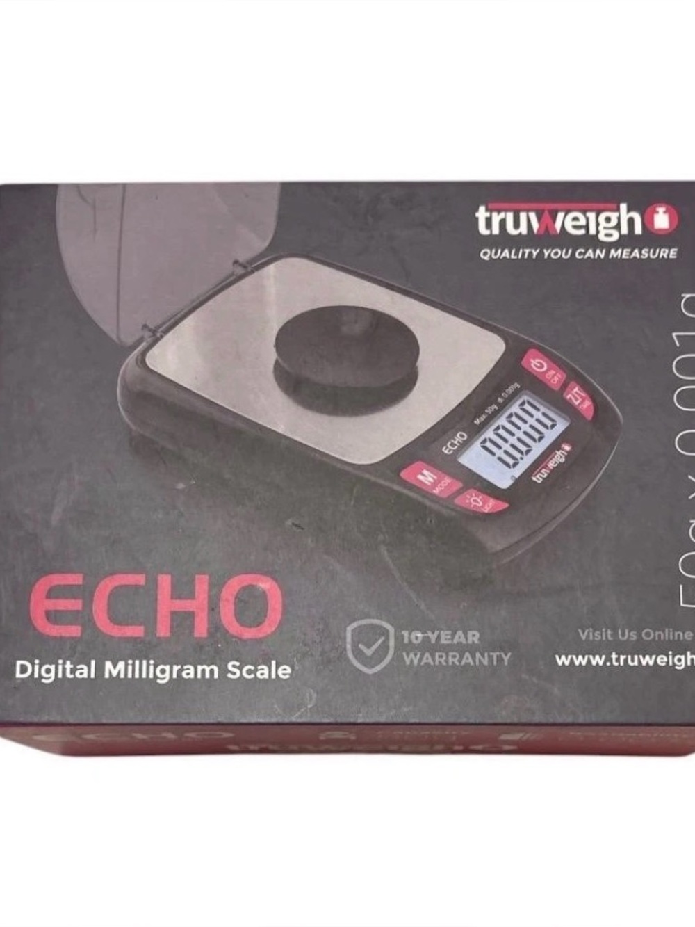 TruWeigh ECHO Digital Milligram Scale - Black & Silver